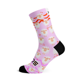 Chaussettes mi-mollet - Rose-mouton