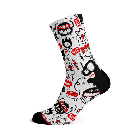 Chaussettes mi-mollet - Monstre