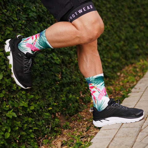 Chaussettes mi-mollet - Paradis pastel