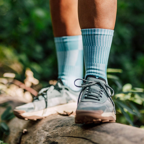 Chaussettes mi-mollet - Turquoise subtil