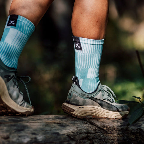 Chaussettes mi-mollet - Turquoise subtil