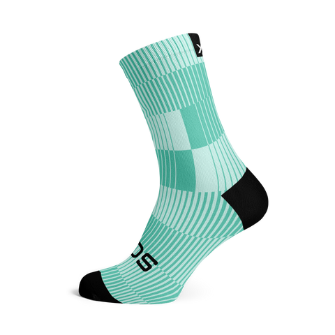 Chaussettes mi-mollet - Turquoise subtil