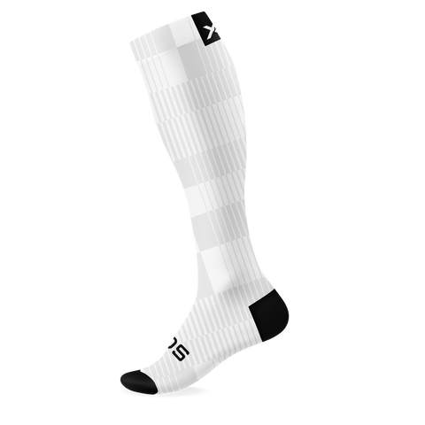 Slight White Knee High Socks