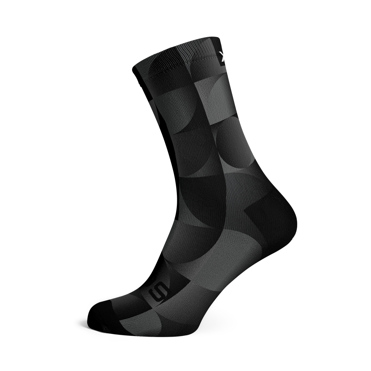Chaussettes mi-mollet - Uni - Charbon