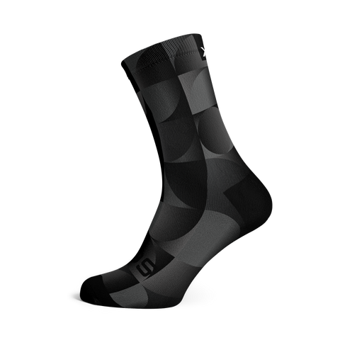 Chaussettes mi-mollet - Uni - Charbon
