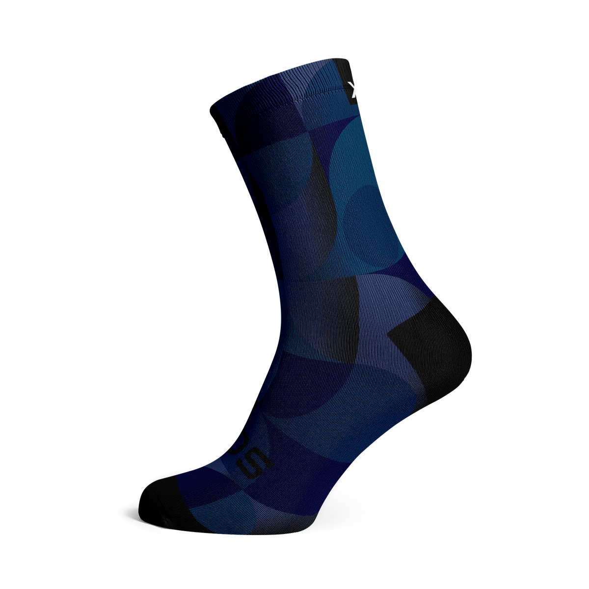 Chaussettes mi-mollet - Uni - bleu marine