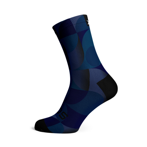 Chaussettes mi-mollet - Uni - bleu marine
