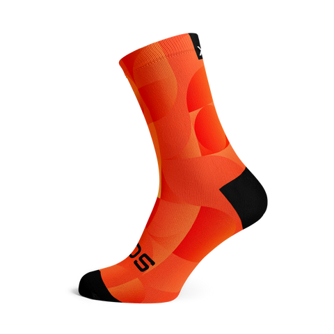 Chaussettes mi-mollet - Uni - orange