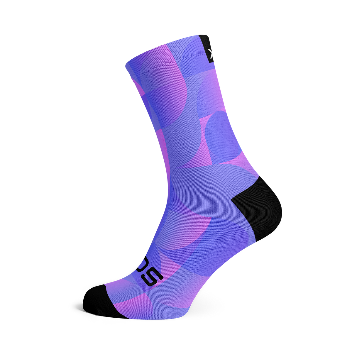 Chaussettes mi-mollet - Uni - violet