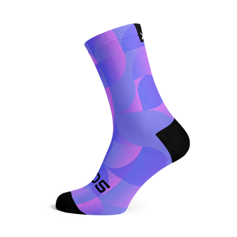 Chaussettes mi-mollet - Uni - violet