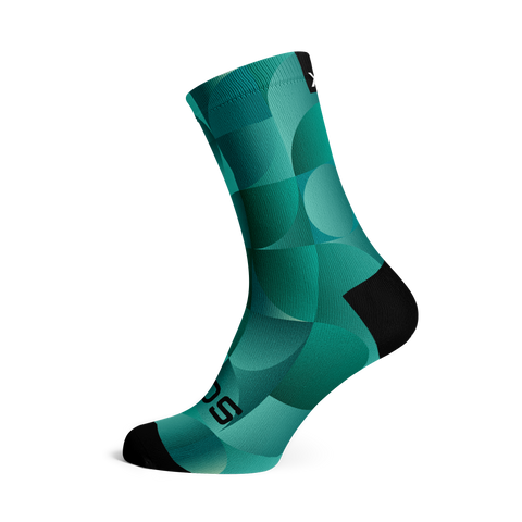 Chaussettes mi-mollet - Uni - sarcelle