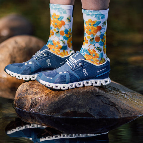 Chaussettes mi-mollet - Abeilles