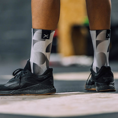 Chaussettes mi-mollet - Uni - Argent