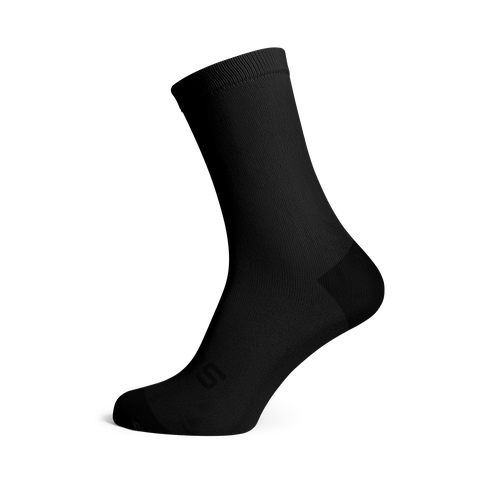 Chaussettes mi-mollet - Uni - Noir