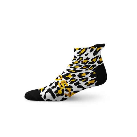 Chaussettes à languette - Léopard-blanc