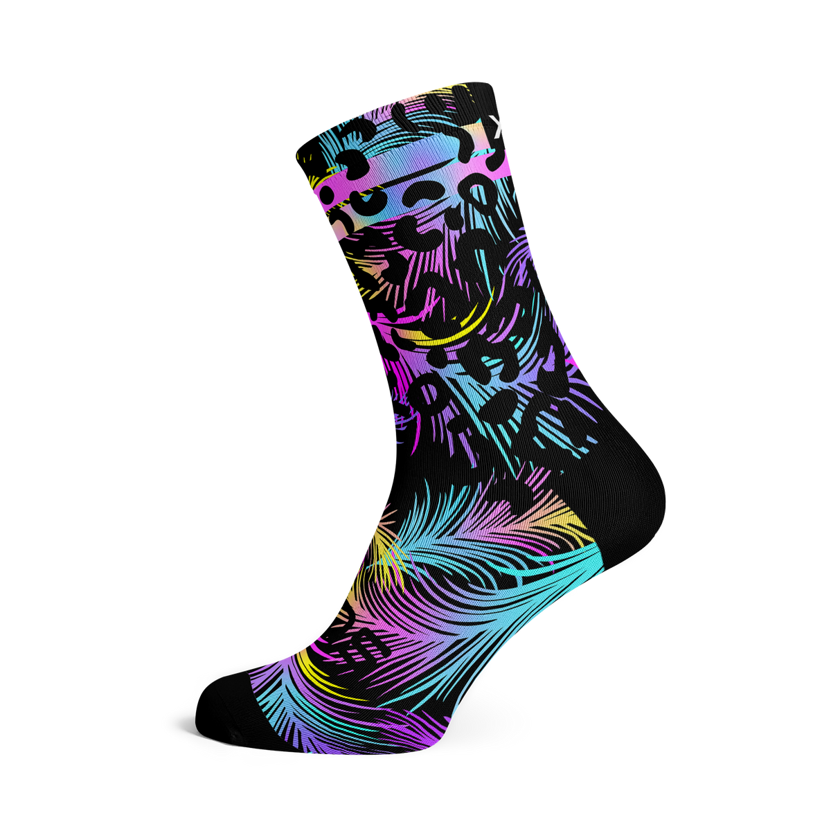 Chaussettes mi-mollet - Pastel-noir